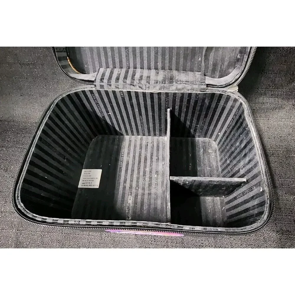 Victoria's Secret Runway Vanity Train Case Makeup Cosmetic‎ Black Bag Dreamer